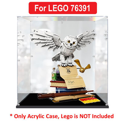 Picture of Acrylic Display Case for LEGO 76391 Hogwarts Icons Collectors Edition Figure Storage Box Dust Proof Glue Free