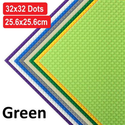 Picture of For Lego Base Plate Board Building Blocks Brick Baseplate Compatible 32x32 Stud Green