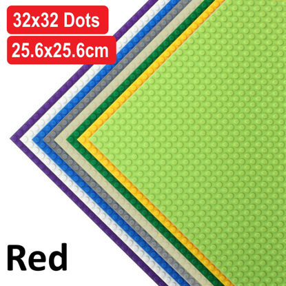 Picture of For Lego Base Plate Board Building Blocks Brick Baseplate Compatible 32x32 Stud Red