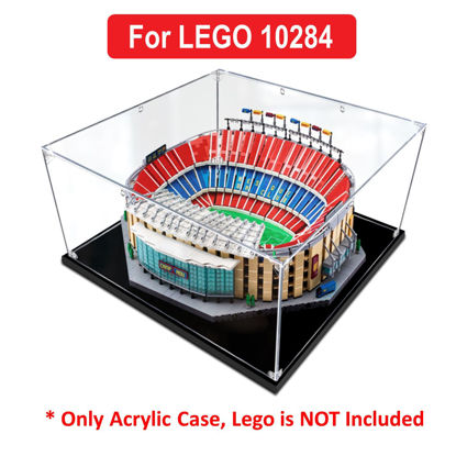 Picture of Acrylic Display Case for LEGO 10284 Camp Nou-FC Barcelona Figure Storage Box Dust Proof Glue Free