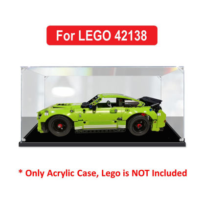 Picture of Acrylic Display Case for LEGO 42138 Technic Ford Mustang Shelby GT500 Figure Storage Box Dust Proof Glue Free