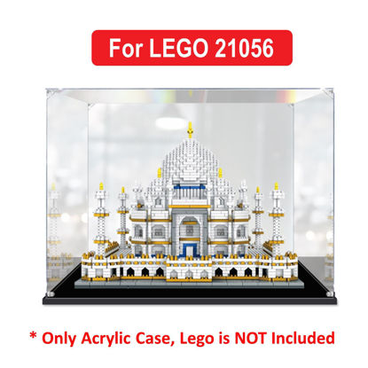 Picture of Acrylic Display Case for LEGO 21056 Architecture Taj Mahal Figure Storage Box Dust Proof Glue Free