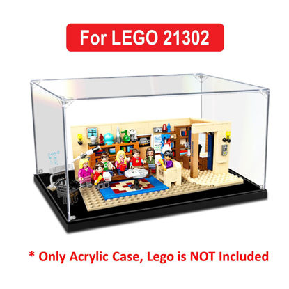 Picture of Acrylic Display Case for LEGO 21302 IDEAS The Big Bang Theory Figure Storage Box Dust Proof Glue Free