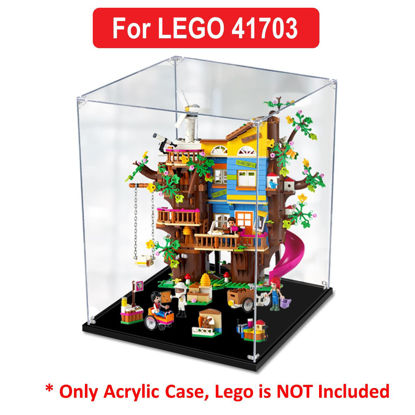 Picture of Acrylic Display Case for LEGO 41703 Friends Friendship Tree House Figure Storage Box Dust Proof Glue Free