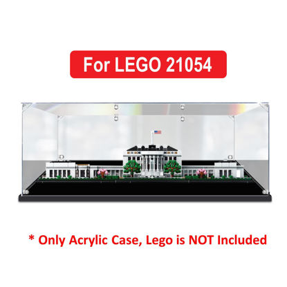 Picture of Acrylic Display Case for LEGO 21054 Architecture The White House Figure Storage Box Dust Proof Glue Free