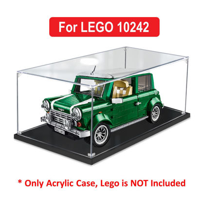 Picture of Acrylic Display Case for LEGO 10242 Creator Expert Mini Cooper MK VII Figure Storage Box Dust Proof Glue Free