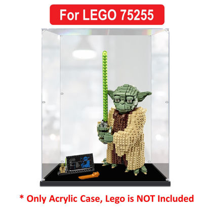 Picture of Acrylic Display Case for LEGO 75255 Star Wars Yoda Figure Storage Box Dust Proof Glue Free