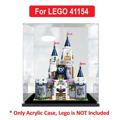 Picture of Acrylic Display Case for LEGO 41154 DISNEY Cinderella's Dream Castle Figure Storage Box Dust Proof Glue Free