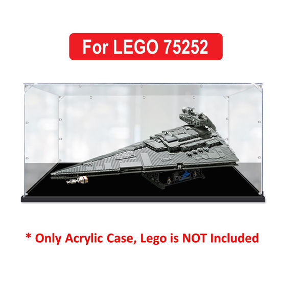 Picture of Acrylic Display Case for LEGO 75252 Star Wars Imperial Star Destroyer Figure Storage Box Dust Proof Glue Free