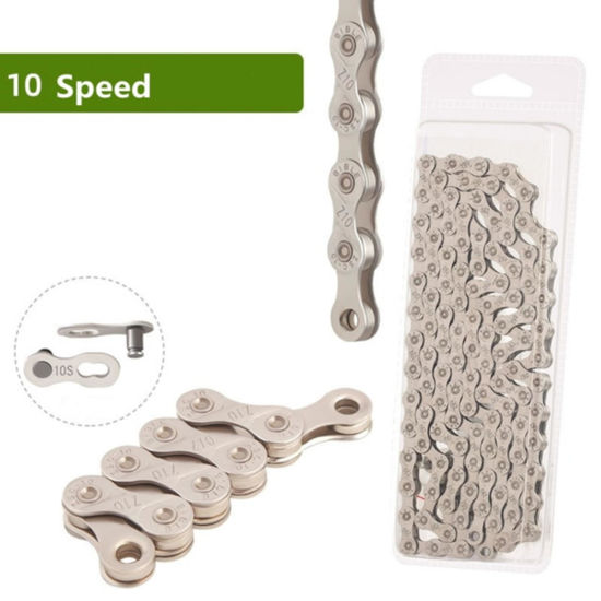 Picture of Mountain Road Bicycle Chain 116 Links 10 Speed Quick link