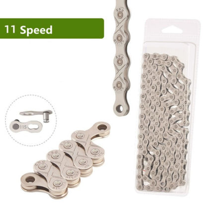 Picture of Mountain Road Bicycle Chain 116 Links 11 Speed Quick link