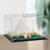 Picture of Acrylic Display Case for LEGO 21058 Architecture Great Pyramid of Giza Figure Storage Box Dust Proof Glue Free