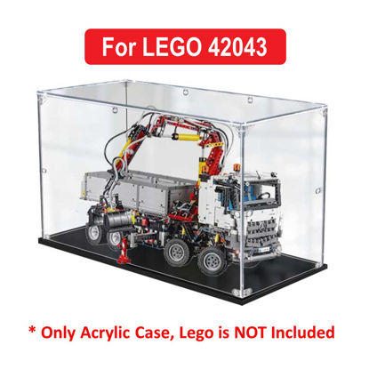 Picture of Acrylic Display Case for LEGO 42043 Technic Mercedes-Benz Arocs 3245 Figure Storage Box Dust Proof Glue Free