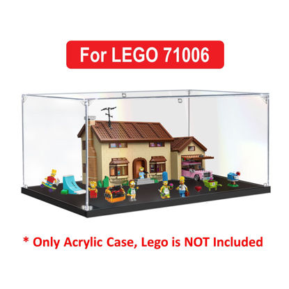 Picture of Acrylic Display Case for LEGO 71006 The Simpsons House Figure Storage Box Dust Proof Glue Free