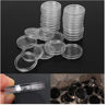 Picture of 21MM Coin Holder Capsules Round Plastic Clear Coin Container Case for Coins Storage 100PCS