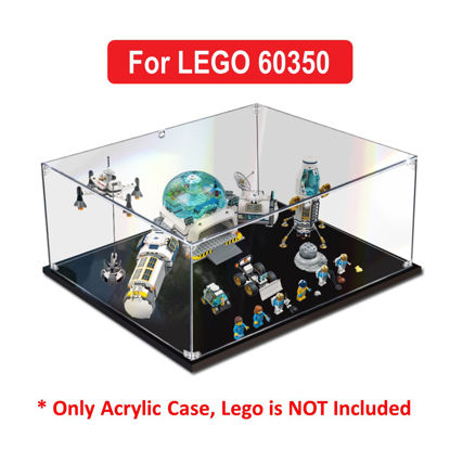 Picture of Acrylic Display Case for LEGO 60350 City Lunar Research Base Figure Storage Box Dust Proof Glue Free