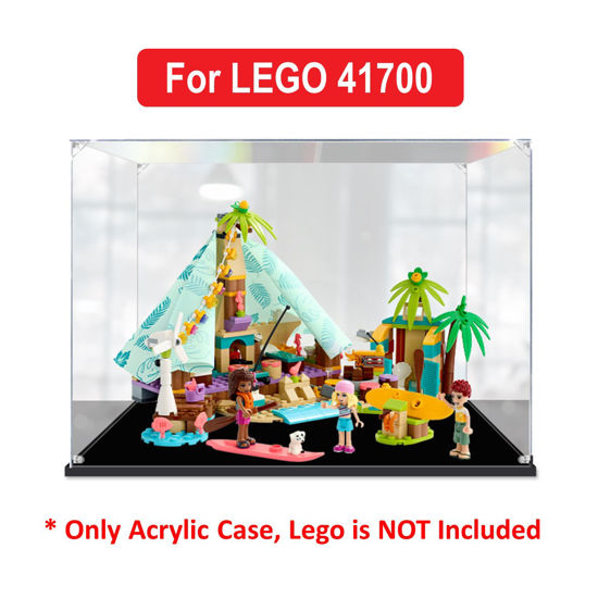 Picture of Acrylic Display Case for LEGO 41700 Friends Beach Glamping Figure Storage Box Dust Proof Glue Free