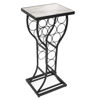 Picture of Wine Rack side Table Freestanding Wine Bottles Storage with rack Hold 11 Wine Bottles White