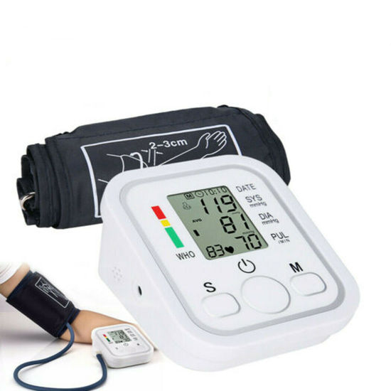 Picture of Digital Blood Pressure Monitor Upper Arm Automatic BP Machine Heart Rate Monitor