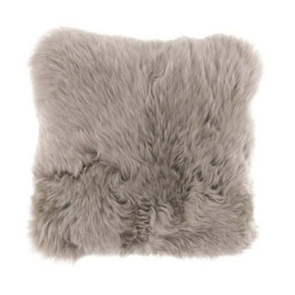 Picture of Australian Sheepskin Lambskin Taupe Cushion 40cm with insert