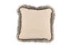 Picture of Australian Sheepskin Lambskin Taupe Cushion 40cm with insert