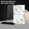 Picture of A4 Landscape Double Sided POS Sign Holder Acrylic Retail Display Stands Menu