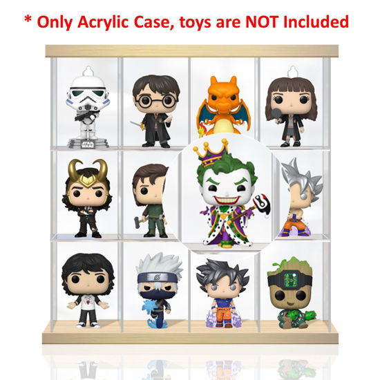 Picture of Acrylic Display Case for Funko Pop! Vinyl DC Comics Emperor Joker 3.75 Inch Compatible 12 Slots Wall Mount Dust Proof Glue Free