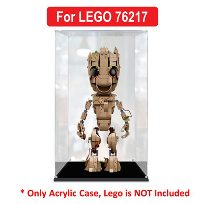 Picture of Acrylic Display Case for LEGO 76217 Marvel Super Heroes I am Groot Infinity Saga Figure Storage Box Dust Proof Glue Free