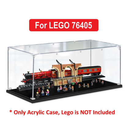 Picture of Acrylic Display Case for LEGO 76405 Harry Potter Hogwarts Express Figure Storage Box Dust Proof Glue Free