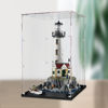 Picture of Acrylic Display Case for LEGO 21335 Ideas Motorised Lighthouse Figure Storage Box Dust Proof Glue Free