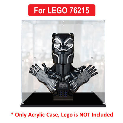 Picture of Acrylic Display Case for LEGO 76215 Marvel Black Panther Figure Storage Box Dust Proof Glue Free