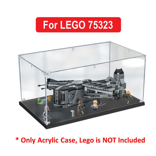 Picture of Acrylic Display Case for LEGO 75323 Star Wars The Justifier Figure Storage Box Dust Proof Glue Free