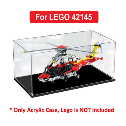 Picture of Acrylic Display Case for LEGO 42145 Technic Airbus H175 Rescue Helicopter Figure Storage Box Dust Proof Glue Free