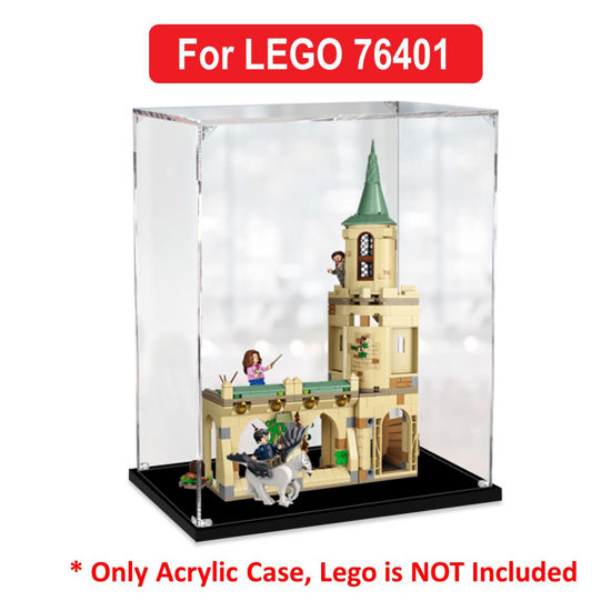 Picture of Acrylic Display Case for LEGO 76401 Harry Potter Hogwarts Courtyard Sirius's Rescue Figure Storage Box Dust Proof Glue Free