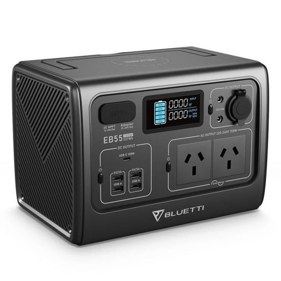 Picture of BLUETTI EB55 Portable Power Station 700W 537Wh  Camping RV Worksite