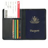 Picture of Slim PU Leather Travel Passport Wallet Holder RFID Blocking ID Card holder Black