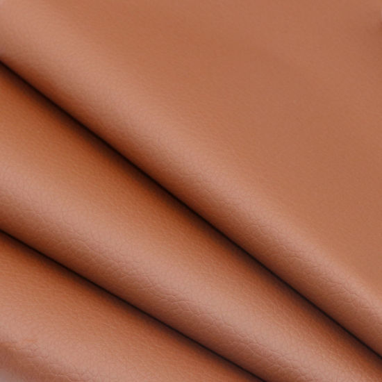 Picture of Leather Repair for Couches  Self-Adhesive refinisher cuttable reupholster Tape Patches kit for Couch Car Seats Furniture Sofa Vinyl Chairs Fabric Fix 100cm*137cm Light Brown