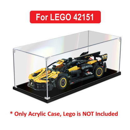 Picture of Acrylic Display Case for LEGO 42151 Technic Bugatti Bolide Figure Storage Box Dust Proof Glue Free