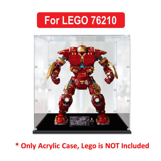 Picture of Acrylic Display Case for LEGO 76210 Marvel Super Heroes Hulkbuster Figure Storage Box Dust Proof Glue Free