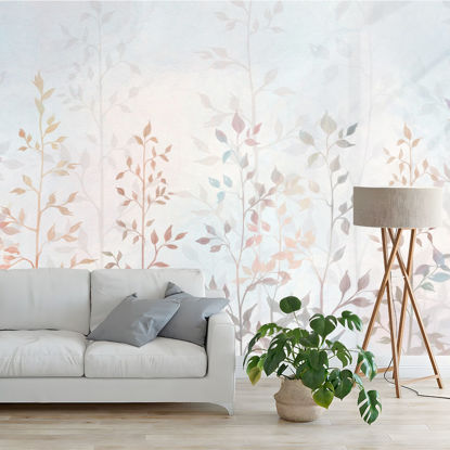 Picture of 3D Mural Wallpaper Viny Self Adhesive Eco Watercolor Field Grass Hand-drawn Plants