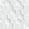 Picture of 3D Mural Wallpaper Viny Self Adhesive Eco Futuristic Honeycomb Mosaic White Background