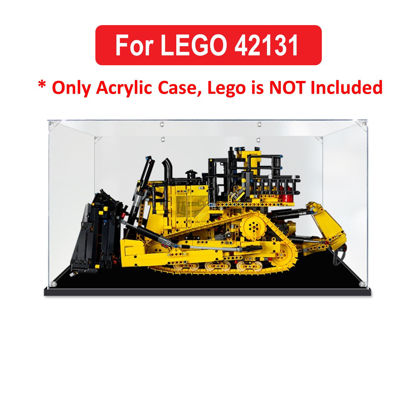 Picture of Acrylic Display Case for LEGO 42131 Technic App-Controlled Cat D11 Bulldozer Figure Storage Box Dust Proof Glue Free