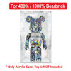 Picture of Acrylic Display Case for 400% 1000% Bearbrick Figure Storage Box Dust Proof Glue Free