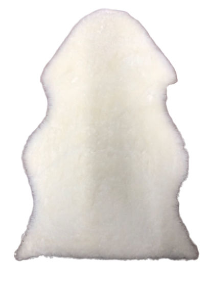 Picture of Natural Sheepskin Lambskin Shorn Baby Rug Camping underlay White