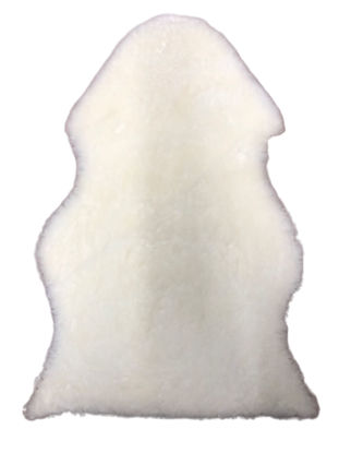 Picture of Natural Sheepskin rug Lambskin Shorn Baby Rug Camping underlay White
