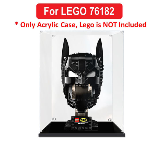 Picture of Acrylic Display Case for LEGO 76182 DC Comics Super Heroes Batman Cowl Helmet Figure Storage Box Dust Proof Glue Free