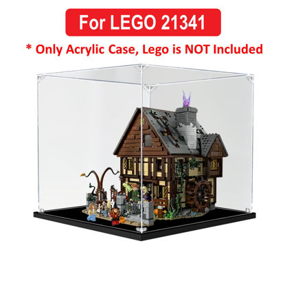 Picture of Acrylic Display Case for LEGO 21341 Ideas Disney Hocus Pocus The Sanderson Sisters Cottage Figure Storage Box Dust Proof Glue Free