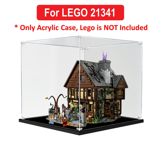 Picture of Acrylic Display Case for LEGO 21341 Ideas Disney Hocus Pocus The Sanderson Sisters Cottage Figure Storage Box Dust Proof Glue Free