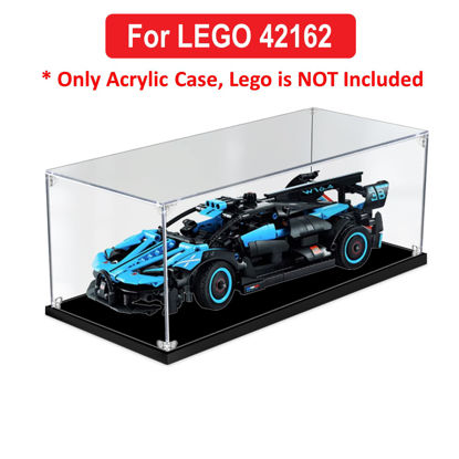 Picture of Acrylic Display Case for LEGO 42162 Technic Bugatti Bolide Agile Blue Figure Storage Box Dust Proof Glue Free