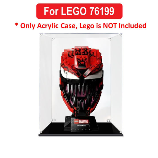 Picture of Acrylic Display Case for LEGO 76199 Marvel Super Heroes Carnage Figure Storage Box Dust Proof Glue Free